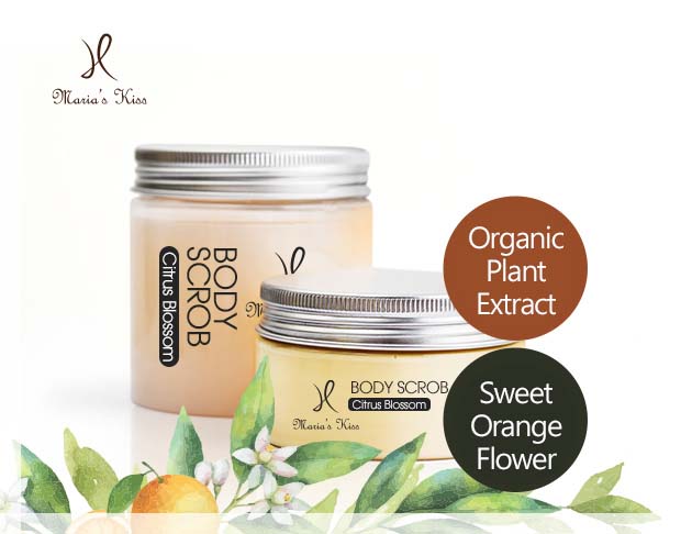 Organic Plant Extract Body Exfoliating and Whitening Cream-Sweet Orange Flower