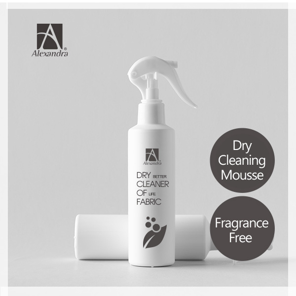 Dry cleaning mousse for cloth fabrics-fragrance-free and hypoallergenic